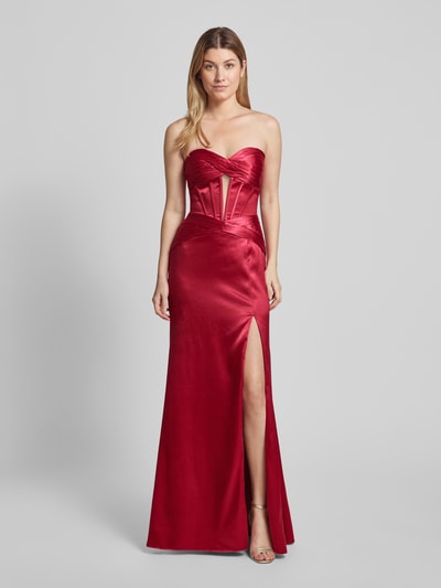 Peek & Cloppenburg LuxuarAbendkleid In Trägerlosem Design In Bordeaux