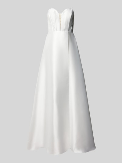 Peek & Cloppenburg LuxuarAbendkleid In Trägerlosem Design In Ecru