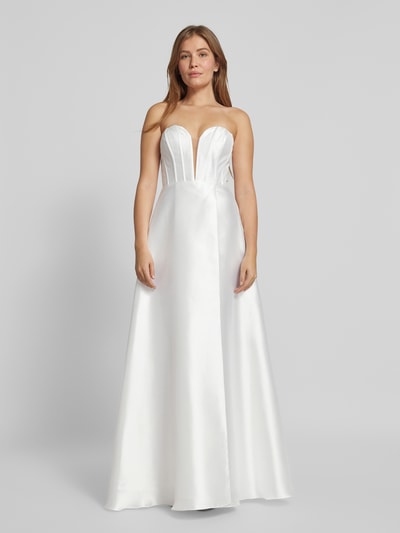 Peek & Cloppenburg LuxuarAbendkleid In Trägerlosem Design In Ecru