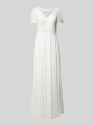 Peek & Cloppenburg LuxuarAbendkleid Mit Häkelspitze In Offwhite