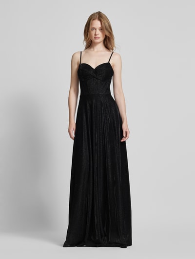 Peek & Cloppenburg LuxuarAbendkleid Mit Herz-Ausschnitt In Black