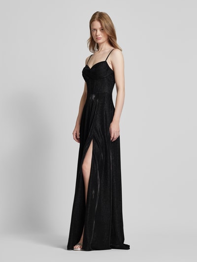 Peek & Cloppenburg LuxuarAbendkleid mit Herz-Ausschnitt in black