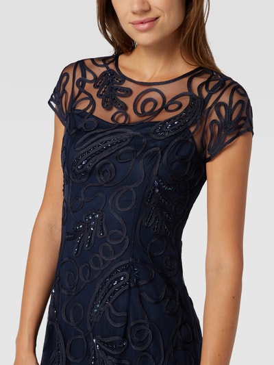 Peek & Cloppenburg LuxuarAbendkleid Mit Stickereien In Marine