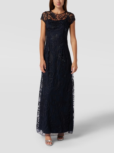 Peek & Cloppenburg LuxuarAbendkleid mit Stickereien in marine