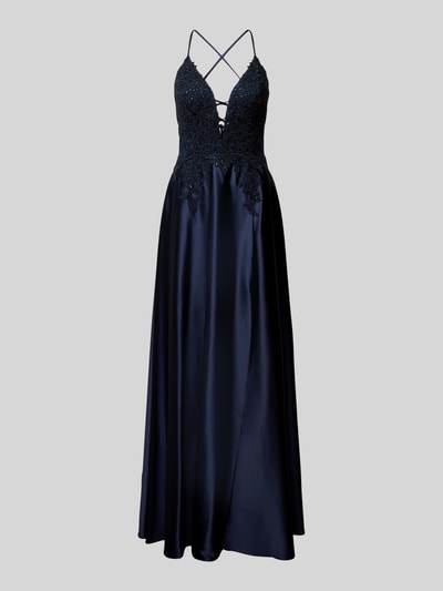 Peek & Cloppenburg LuxuarAbendkleid Mit Strasssteinbesatz In Dunkelblau