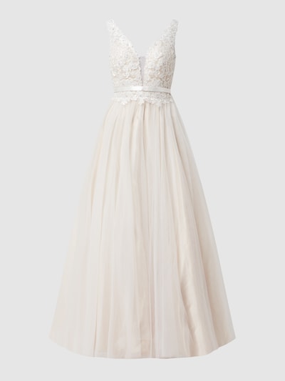 Peek & Cloppenburg LuxuarBrautkleid Aus Spitze Und Tüll In Offwhite