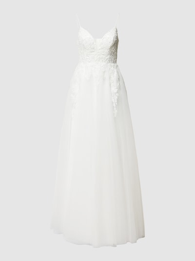 Peek & Cloppenburg LuxuarBrautkleid Mit Details Aus Spitze In Offwhite