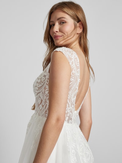 Peek & Cloppenburg LuxuarBrautkleid Mit Häkelspitze In Offwhite