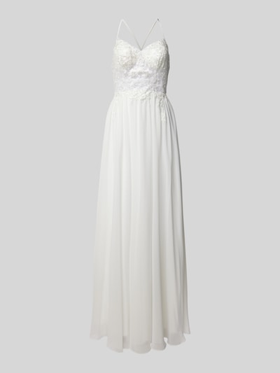 Peek & Cloppenburg LuxuarBrautkleid Mit Perlenbesatz In Offwhite