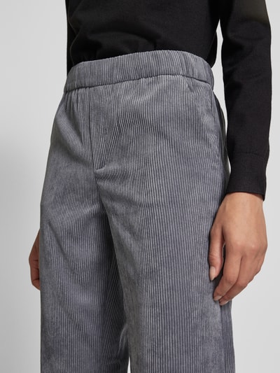 Peek & Cloppenburg MACCordhose Mit Teilungsnähten Modell 'CHIARA' In Dunkelgrau