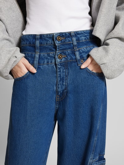 Peek & Cloppenburg MACJeans Mit Weitem Bein Modell 'Diva' In Dunkelblau