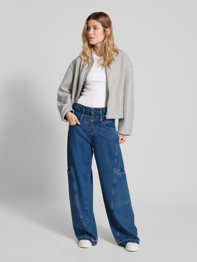 Peek & Cloppenburg MACJeans mit weitem Bein Modell 'Diva' in dunkelblau