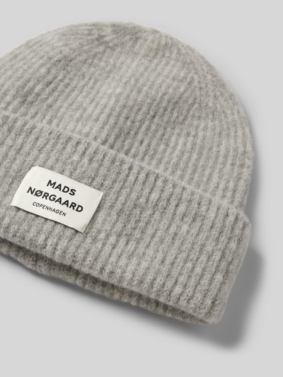 Peek & Cloppenburg MADS NØRGAARDMütze Mit Label-Detail Modell 'Tosca' In Silber Melange