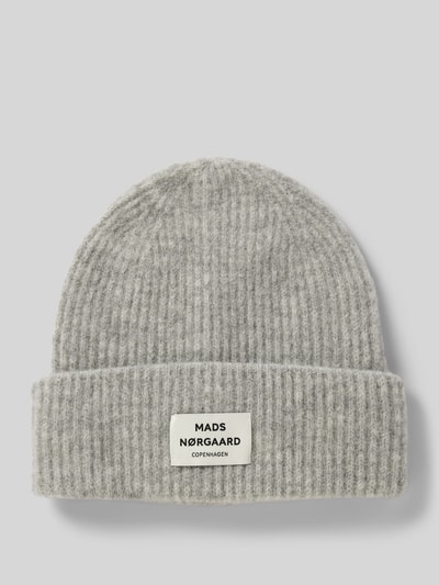 Peek & Cloppenburg MADS NØRGAARDMütze mit Label-Detail Modell 'Tosca' in silber melange