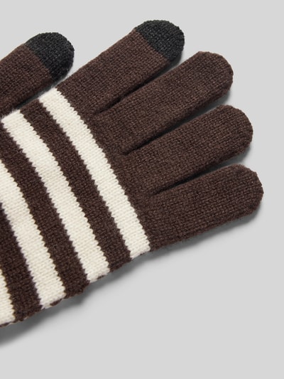 Peek & Cloppenburg MADS NØRGAARDWollhandschuhe Mit Elastischem Rippenbündchen Modell 'Asta' In Anthrazit