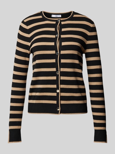 Peek & Cloppenburg MangoCardigan Mit Durchgehender Knopfleiste Modell 'LUCCA' In Mittelbraun