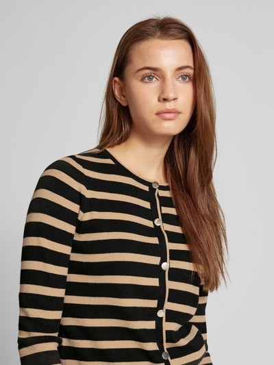 Peek & Cloppenburg MangoCardigan Mit Durchgehender Knopfleiste Modell 'LUCCA' In Mittelbraun