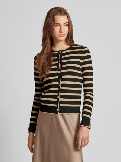 Peek & Cloppenburg MangoCardigan Mit Durchgehender Knopfleiste Modell 'LUCCA' In Mittelbraun