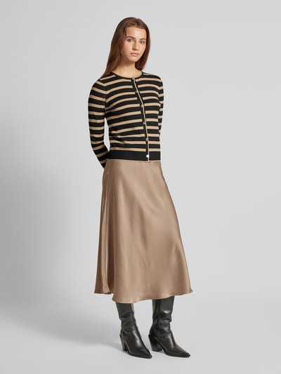 Peek & Cloppenburg MangoCardigan mit durchgehender Knopfleiste Modell 'LUCCA' in mittelbraun