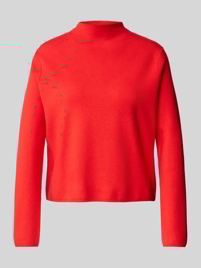 Peek & Cloppenburg MangoStrickpullover Mit Geripptem Stehkragen In Rot
