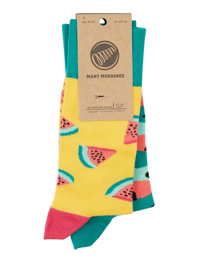 Peek & Cloppenburg Many MorningsSocken Mit Allover-Muster In Gelb