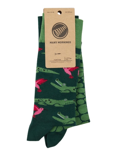 Peek & Cloppenburg Many MorningsSocken Mit Allover-Muster In Gruen