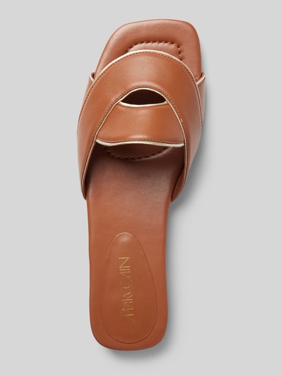 Peek & Cloppenburg Marc Cain Bags & ShoesLedersandale Mit Kontraststreifen In Cognac