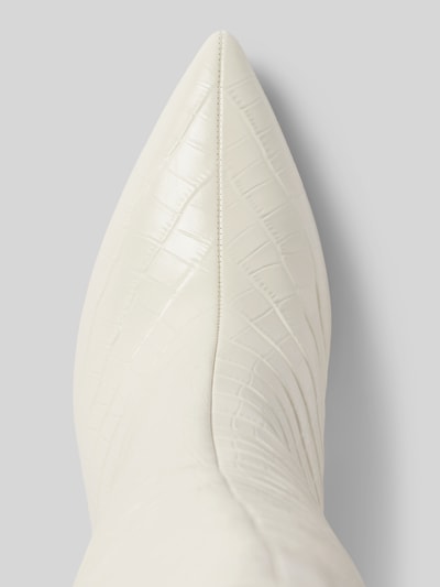 Peek & Cloppenburg Marc Cain Bags & ShoesLederstiefel Mit Strukturmuster In Offwhite
