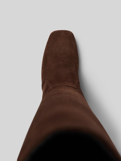 Peek & Cloppenburg Marc Cain Bags & ShoesStiefel Aus Leder Mit Blockabsatz In Dunkelbraun