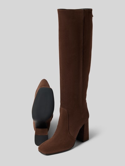 Peek & Cloppenburg Marc Cain Bags & ShoesStiefel Aus Leder Mit Blockabsatz In Dunkelbraun