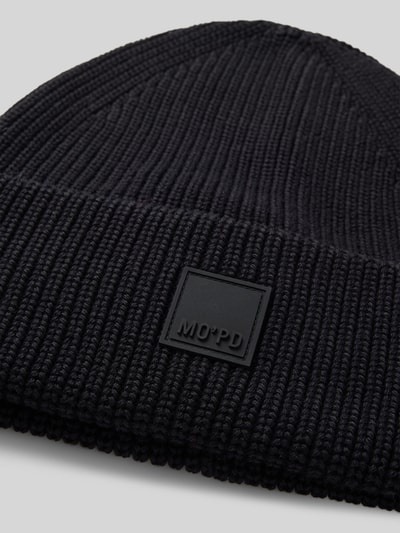 Peek & Cloppenburg Marc O'Polo DenimBeanie Mit Label-Badge In Black