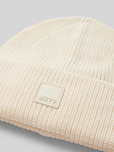 Peek & Cloppenburg Marc O'Polo DenimBeanie Mit Label-Badge In Offwhite