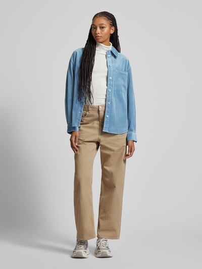 Peek & Cloppenburg Marc O'Polo DenimHemdbluse mit Knopfleiste in hellblau