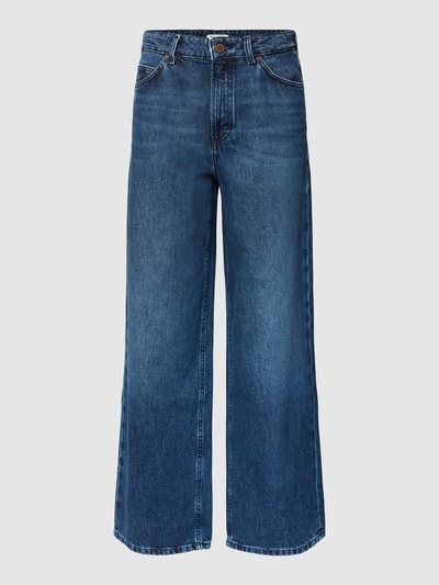 Peek & Cloppenburg Marc O'Polo DenimHigh Rise Relaxed Fit Jeans Mit Brand-Detail In Jeansblau