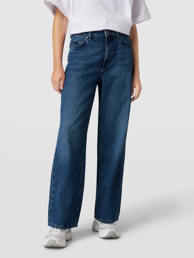Peek & Cloppenburg Marc O'Polo DenimHigh Rise Relaxed Fit Jeans Mit Brand-Detail In Jeansblau