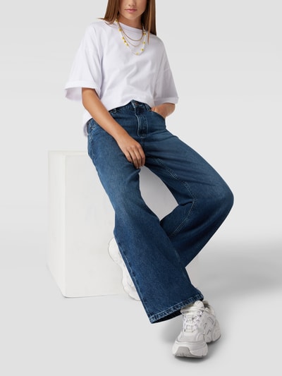 Peek & Cloppenburg Marc O'Polo DenimHigh Rise Relaxed Fit Jeans mit Brand-Detail in jeansblau