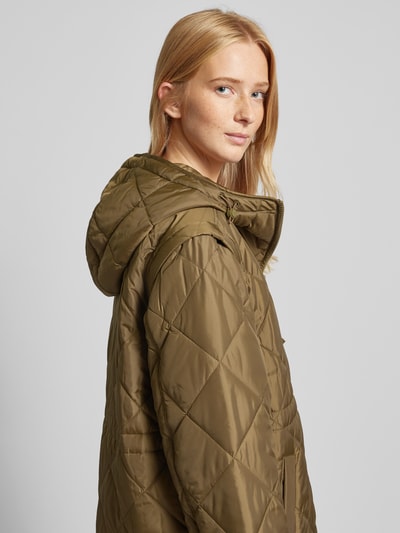 Peek & Cloppenburg Marc O'Polo DenimSteppmantel Mit Zweiwege-Reißverschluss In Khaki