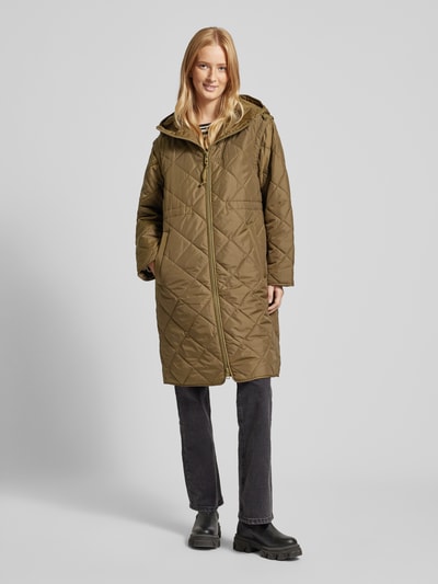 Peek & Cloppenburg Marc O'Polo DenimSteppmantel Mit Zweiwege-Reißverschluss In Khaki