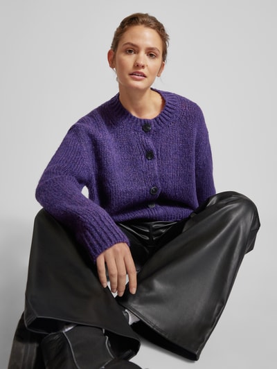Peek & Cloppenburg Marc O'Polo DenimStrickjacke Mit Knopfleiste In Lila