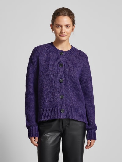 Peek & Cloppenburg Marc O'Polo DenimStrickjacke Mit Knopfleiste In Lila