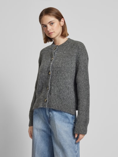 Peek & Cloppenburg Marc O'Polo DenimStrickjacke Mit Knopfleiste In Mittelgrau