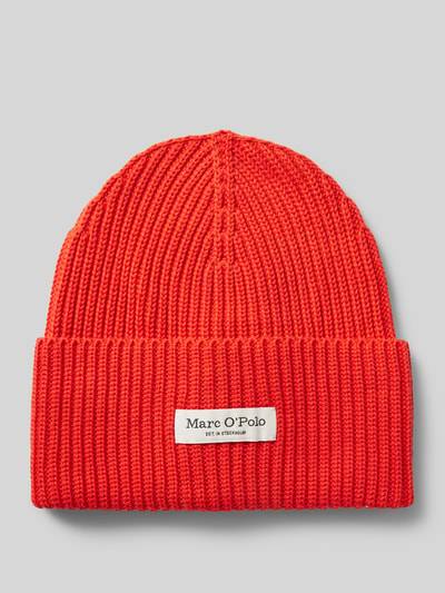 Peek & Cloppenburg Marc O'PoloBeanie aus reiner Baumwolle mit breitem Umschlag in rot