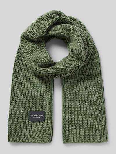 Peek & Cloppenburg Marc O'PoloBicolor Schal mit Label-Patch in oliv