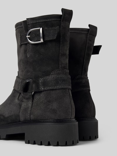 Peek & Cloppenburg Marc O'PoloBiker Boot Aus Softem Velourleder In Dunkelgrau