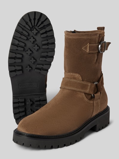 Peek & Cloppenburg Marc O'PoloBiker Boot Aus Softem Velourleder In Taupe