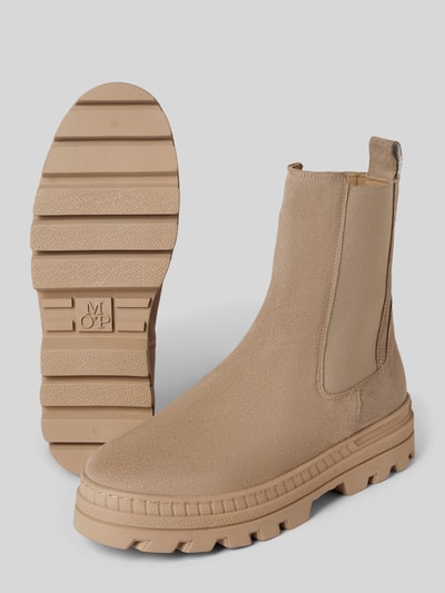 Peek & Cloppenburg Marc O'PoloChelsea-Boot Aus Edlem Velours-Rindleder In Taupe