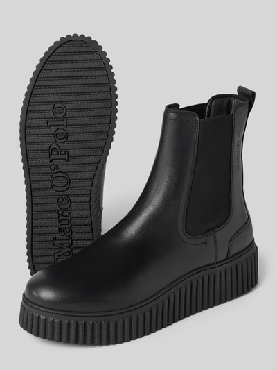 Peek & Cloppenburg Marc O'PoloChelsea Boots Aus Edlem Rindleder Mit Gerillter Plateausohle In Black