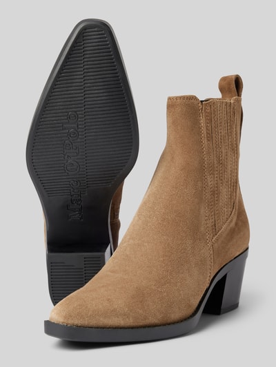 Peek & Cloppenburg Marc O'PoloCowboyboots Mit Reißverschluss Modell 'LUNA' In Mittelbraun