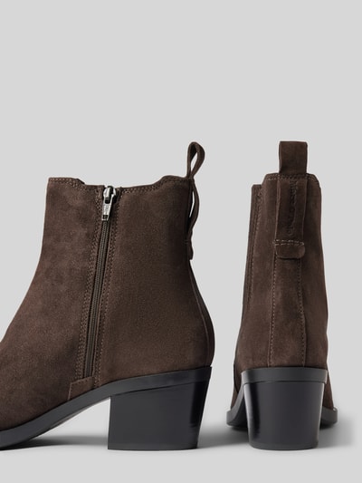 Peek & Cloppenburg Marc O'PoloCowboyboots Mit Reißverschluss Modell 'LUNA' In Dunkelbraun