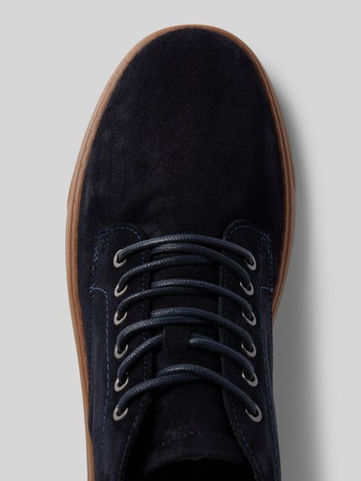 Peek & Cloppenburg Marc O'PoloFlache Halbschuh Mit Lederlasche In Marine
